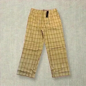 Plaid work pants